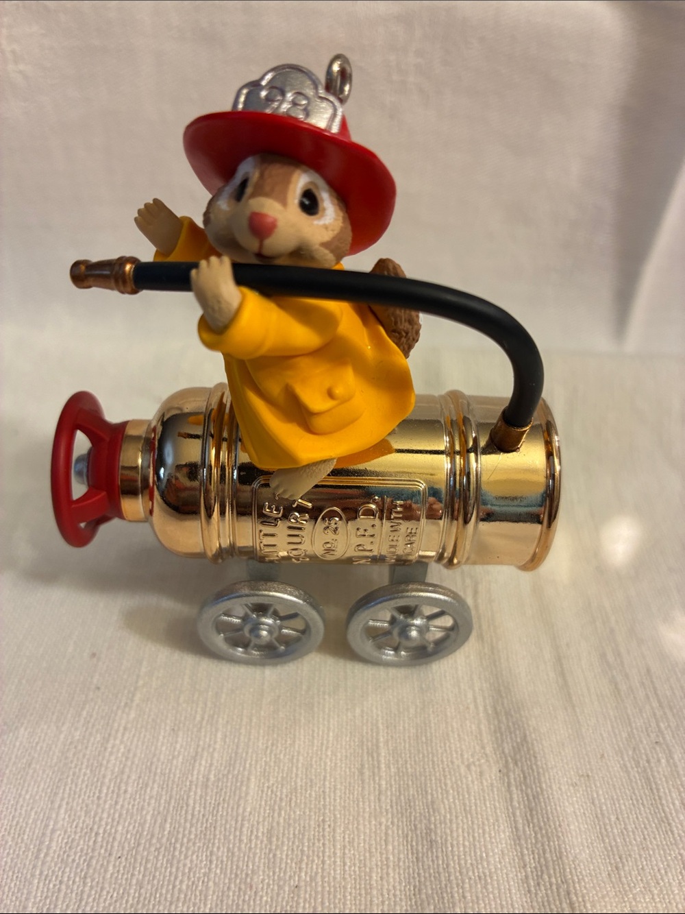 Hallmark Keepsake Ornament North Pole Reserve Firefighter Mouse Ornament 1998 - Picture 3 of 11